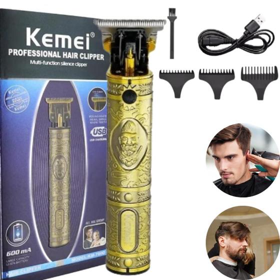 Imagem de Aparador de Pelo Kemei KM, Ideal para Cortes Finos e Rápidos