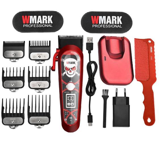 Imagem de Aparador De Pelo Wmark NG 130 corte Base de Inducao Red