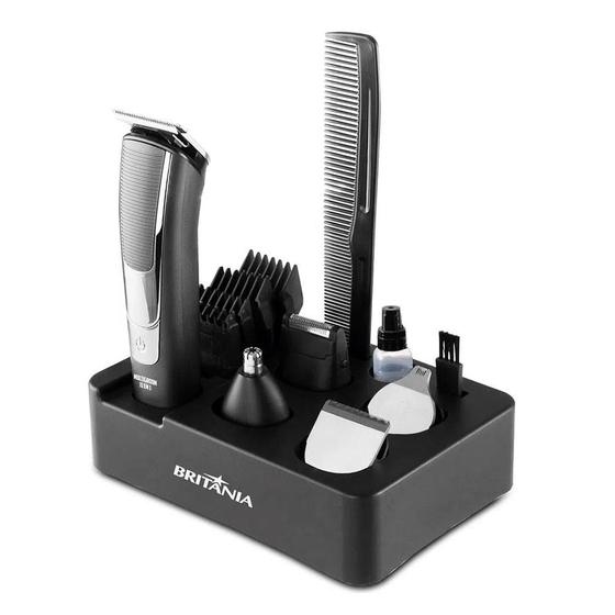 Aparador de Pelos Britânia BAP20 Multi Groom 11 em 1, 4 Pentes, Preto - 66303029 Menor preço em Aparador de Pelos Britânia BAP20 Multi Groom 11 em 1, 4 Pentes, Preto - 66303029