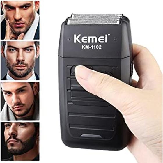 Aparador de Pelos Depilador Eletrico Portatil Kemei KM-1102 Menor preço em Aparador de Pelos Depilador Eletrico Portatil Kemei KM-1102
