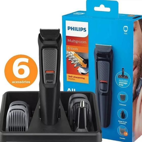 Imagem de Aparador De Pelos E Barbeador Philips Multigroom 6 Em 1