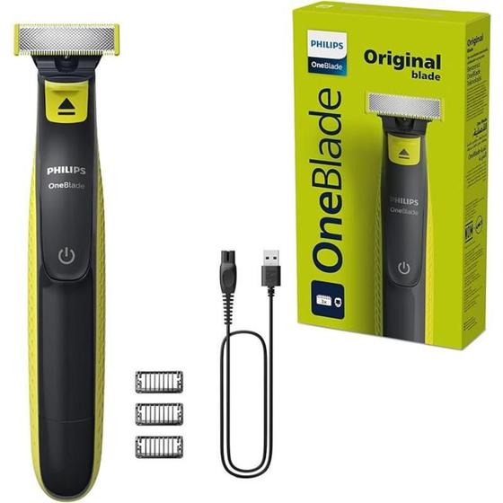 Aparador De Pelos Philips Oneblade Qp1424/10, Preto, Bivolt Menor preço em Aparador De Pelos Philips Oneblade Qp1424/10, Preto, Bivolt