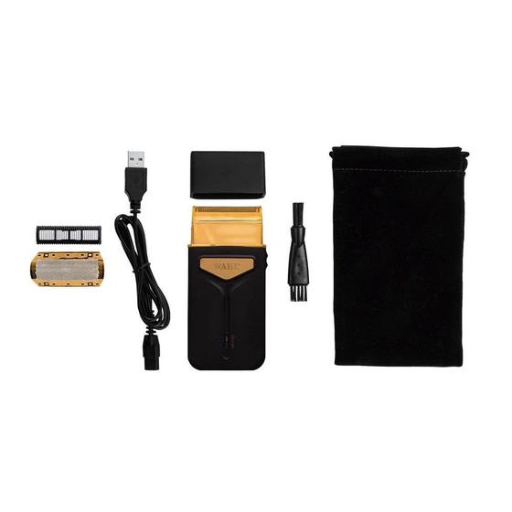 Imagem de Aparador de Pelos Wahl Travel Shaver  Preto, Carregador USB