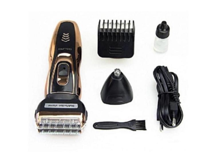 Imagem de Aparador de Raspar a Barba Cabelo Nariz Orelha Multifunções Recarregável  Bivolt