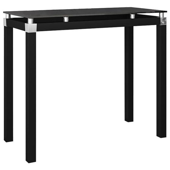 Imagem de Aparador Decorativo Para Sala de Estar Malva Tampo de Vidro Preto - Desk Design