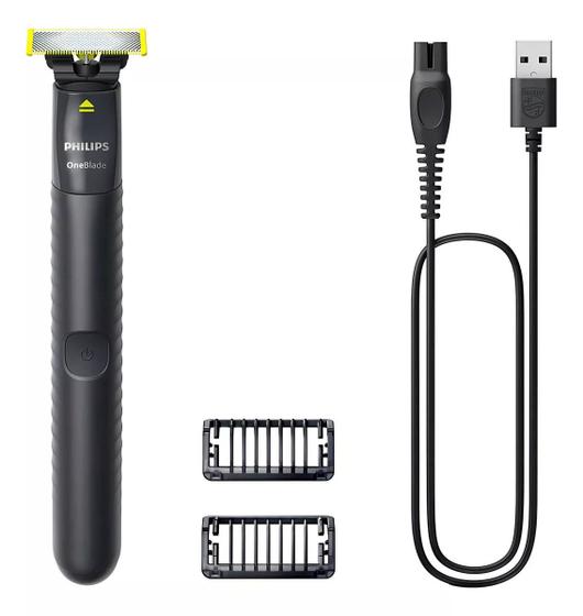 Imagem de Aparador e raspador Philips Oneblade QP1424/10 com 2 Pentes - Bivolt