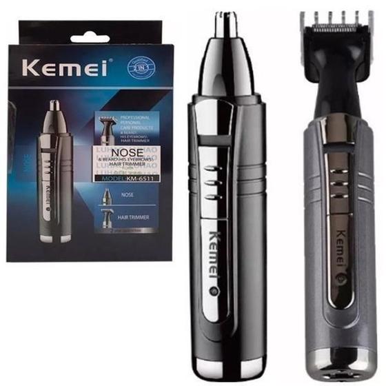Aparador Kemei 2 In1 Barba Nariz Orelha Máquina Cortar é boa?