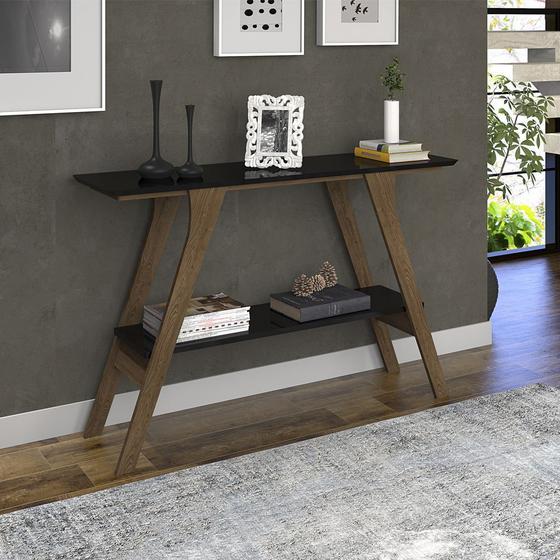 Aparador Para Sala Bela Castanho com Preto Menor preço em Aparador Para Sala Bela Castanho com Preto