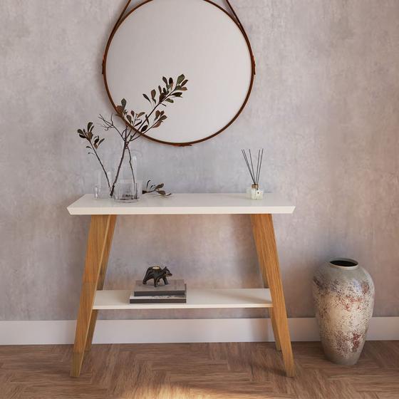 Aparador para Sala de Jantar/estar em Madeira Maciça e Mdf Off White/amadeirado é ruim? Aparador para Sala de Jantar/estar em Madeira Maciça e Mdf Off White/amadeirado é boa?