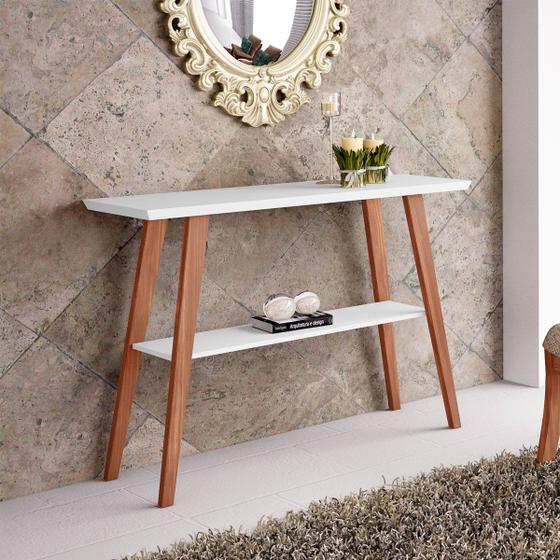 Aparador Para Sala Retrô Iguaçu 120 Cm Pés Palito MDF Branco Laca RMI Menor preço em Aparador Para Sala Retrô Iguaçu 120 Cm Pés Palito MDF Branco Laca RMI