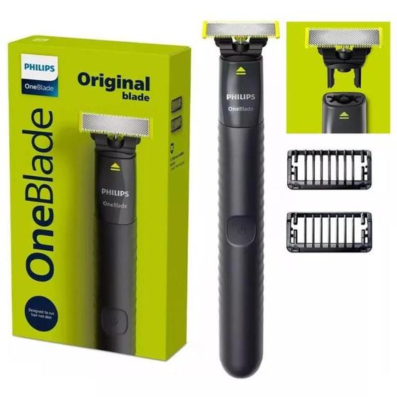 Imagem de Aparador Pelos Philips Oneblade Qp1424/10 Cor Cinza-Chumbo E