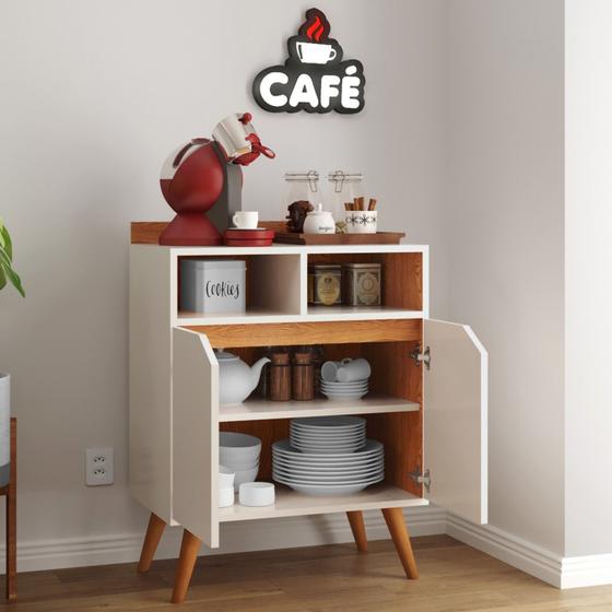 Aparador Retrô / Balcão Estilo Retrô com 2 Portas - Buffet Pix Menor preço em Aparador Retrô / Balcão Estilo Retrô com 2 Portas - Buffet Pix