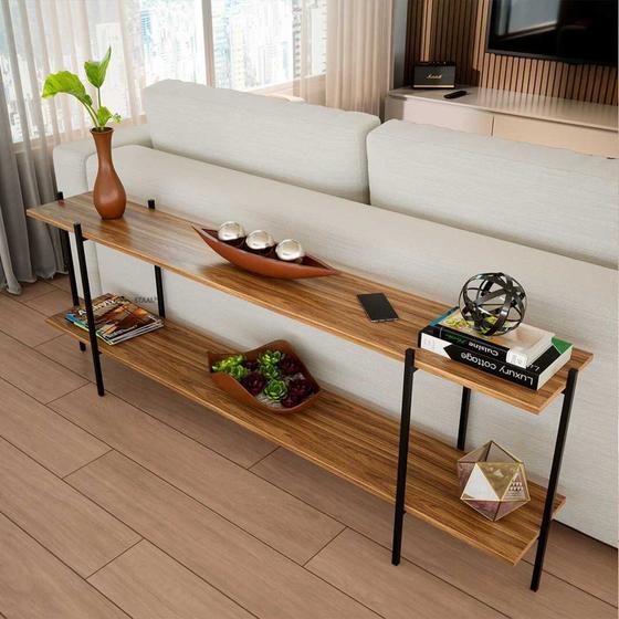 Aparador Sofa Table Edam para Sala de Estar com 200cm Menor preço em Aparador Sofa Table Edam para Sala de Estar com 200cm