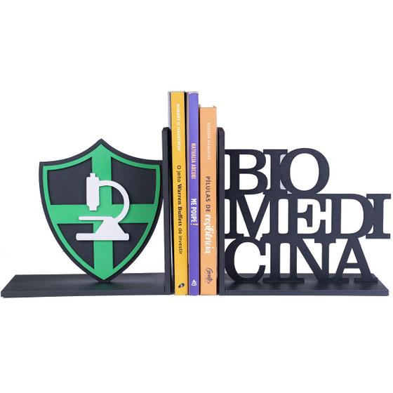 Imagem de Aparador Suporte de Livros Biomedicina em MDF decorativo