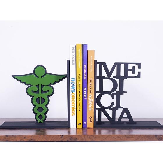 Imagem de Aparador Suporte de Livros MEDICINA em mdf design decoração