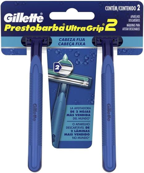 Imagem de Aparelho Barbeador Gillette Regular Azul com 2 Unidades