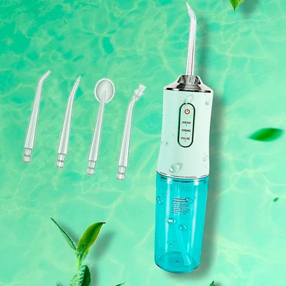 Imagem de Aparelho Bucal Recarregável 110v/220v Para Limpeza Dental Completa E Higiene