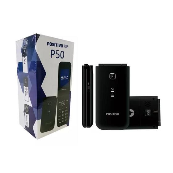 Imagem de Aparelho Celular Flip P50 Positivo Rádio Fm E Bluetooth
