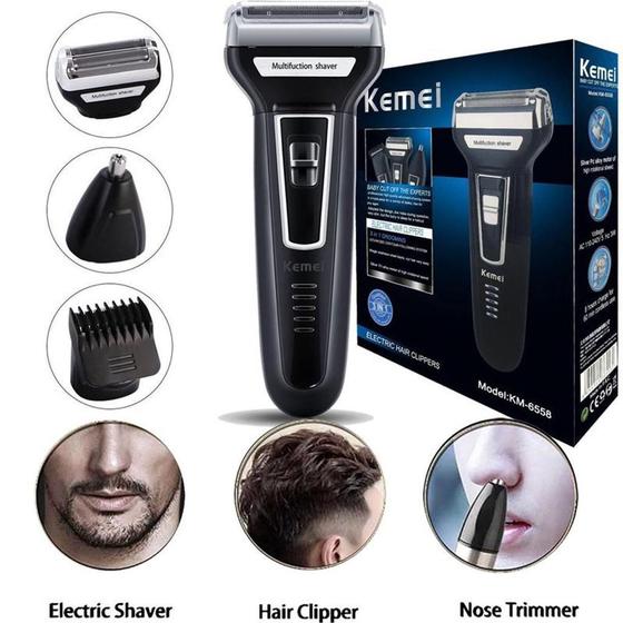 Imagem de Aparelho De Barbear 3 Em 1 Kemei Shaver Bivolt Km-6776