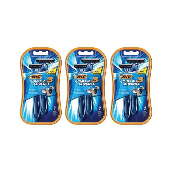 Imagem de Aparelho De Barbear Bic Comfort 3 Com 2Un Normal-Kit C/3Un