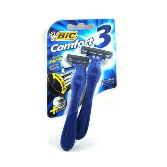 Imagem de Aparelho de Barbear Bic Comfort 3 Pele Normal com 2 Unidades