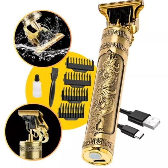 Imagem de Aparelho de Barbear e Cortar Cabelo à Prova d'Água com Função de Corte Profissional