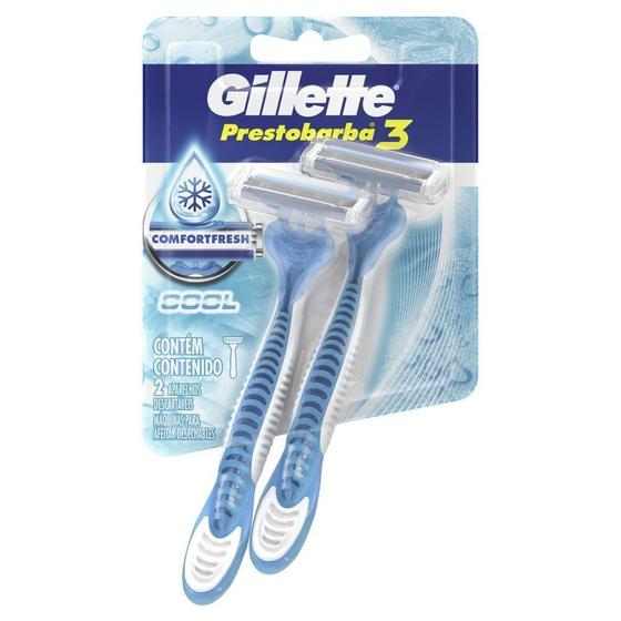 Imagem de Aparelho de Barbear Gillette Prestobarba 3 Ice 2 Unidades