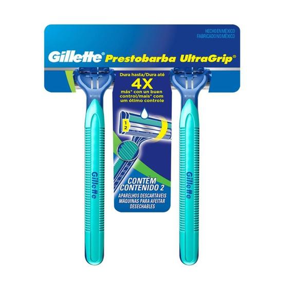 Aparelho De Barbear Gillette Prestobarba Ultragrip Móvel C/ 2 Unidades ...