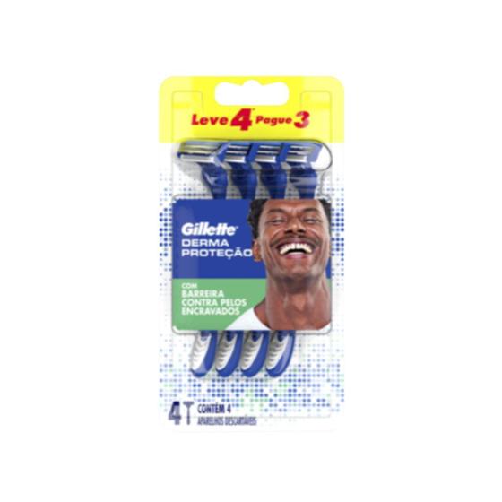 Imagem de Aparelho de Barbear Prestobarba 3 Com 4 derma Protecao