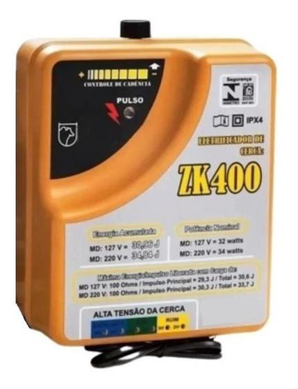 Aparelho De Choque Cerca Elétrica Rural Zebu 400km Zk400 35j 110v ...