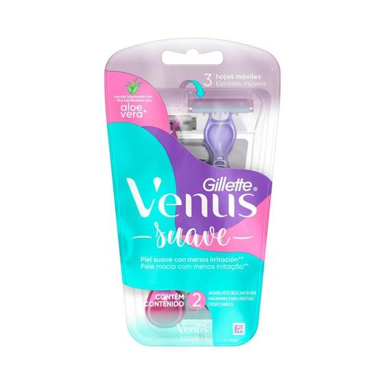 Imagem de Aparelho De Depilacao Gillette Venus Simply Sensitive 2 Unidades