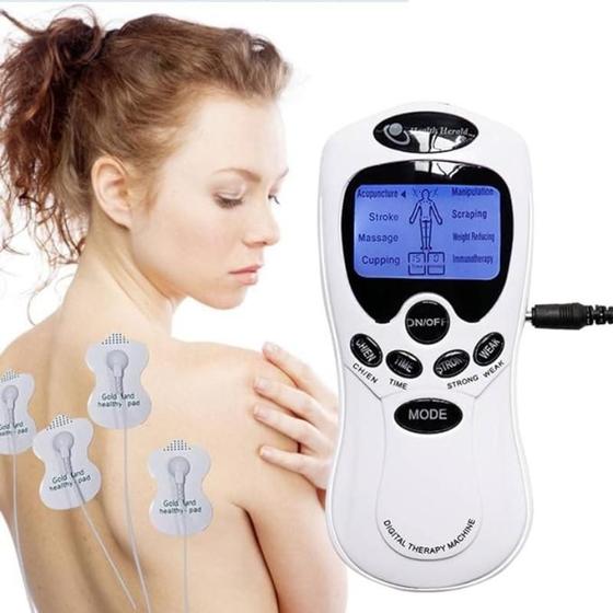 Imagem de Aparelho De Fisioterapia Portátil Choque Elétrico Acupuntura Fortalecimento Muscular