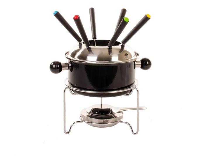 Aparelho De Fondue 10 Pçs De Aço Kit Inox Perfeito Preto Menor preço em Aparelho De Fondue 10 Pçs De Aço Kit Inox Perfeito Preto