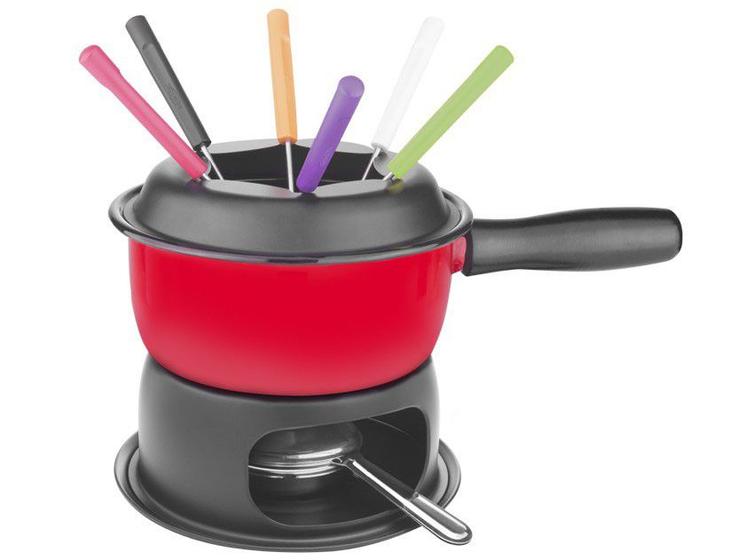 Imagem de Aparelho de Fondue 11 Peças Vermelho Brinox