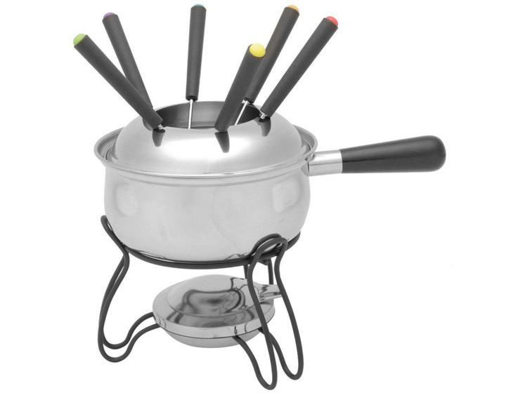 Imagem de Aparelho de Fondue Inox Bon Gourmet Prateado - 10 Peças 35367