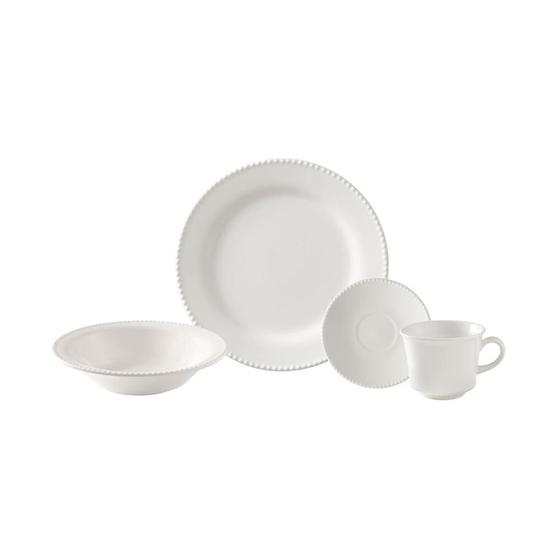 Imagem de Aparelho De Jantar 16 Peças Cerâmica Perla Branco
