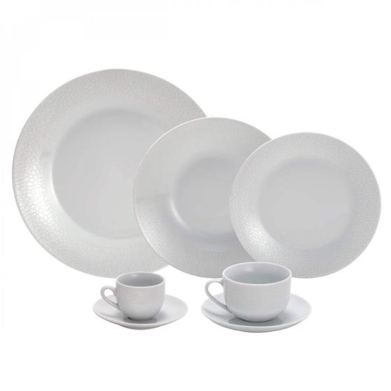 Imagem de Aparelho de Jantar 42 Peças Porcelana Super White Anacapri Wolff Rojemac Branco