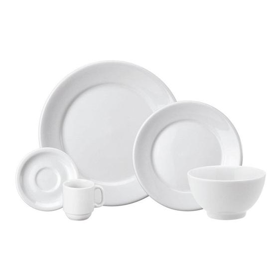 Aparelho de Jantar Bowl/Café Schmidt, 20 Peças, Branco Menor preço em Aparelho de Jantar Bowl/Café Schmidt, 20 Peças, Branco