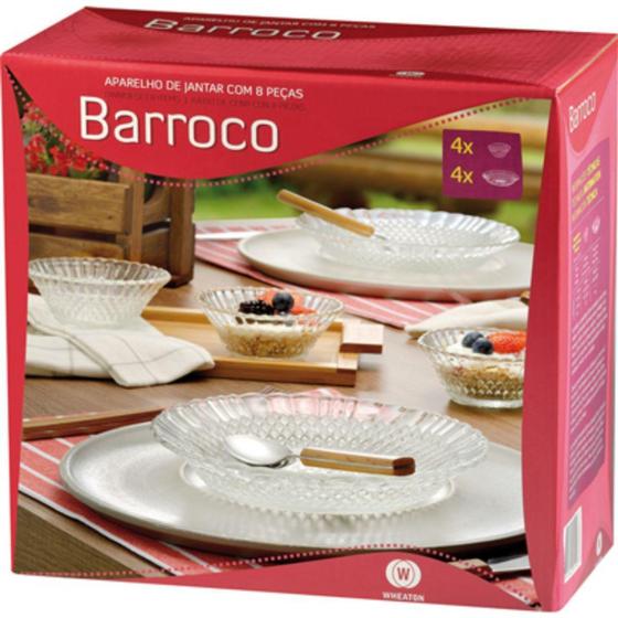 Imagem de Aparelho De Jantar Com 8 Peças Barroco