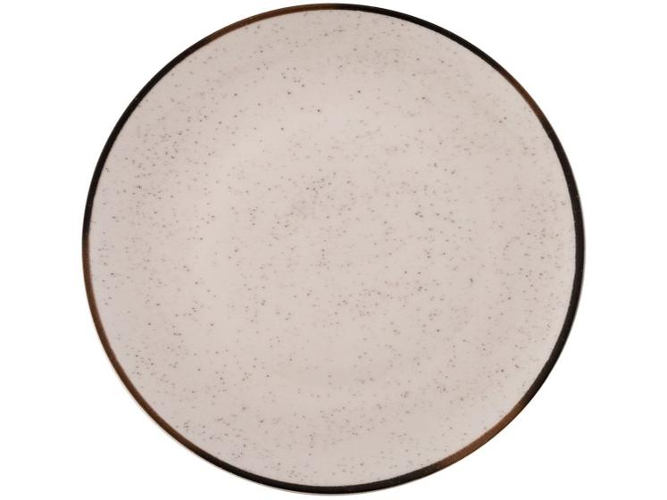 Aparelho de Jantar e Chá 20 Peças Oxford de Cerâmica Bege e Marrom Redondo Unni Brisa Imagem de Aparelho de Jantar e Chá 20 Peças Oxford de Cerâmica Bege e Marrom Redondo Unni Brisa