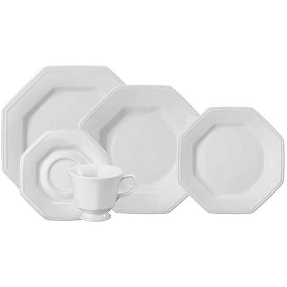 Imagem de Aparelho de jantar e chá 20 peças prisma porcelana schmidt