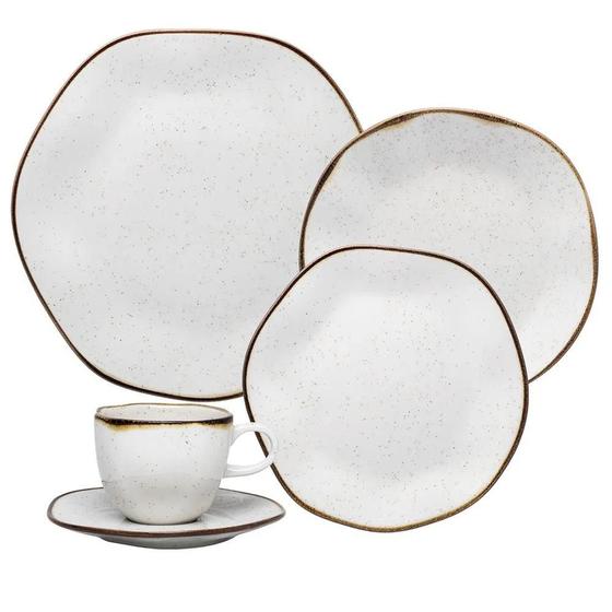Imagem de Aparelho de Jantar e Chá 20 Peças Ryo Maresia Oxford Porcelanas