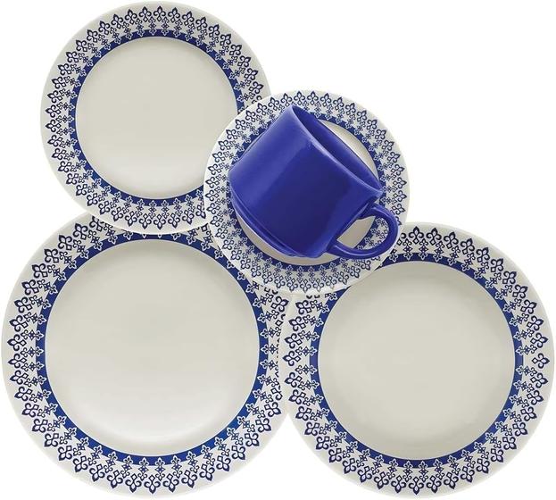 Imagem de Aparelho de jantar e chá 30 peças Oxford Biona  Donna Grécia jogo de jantar cerâmica 
