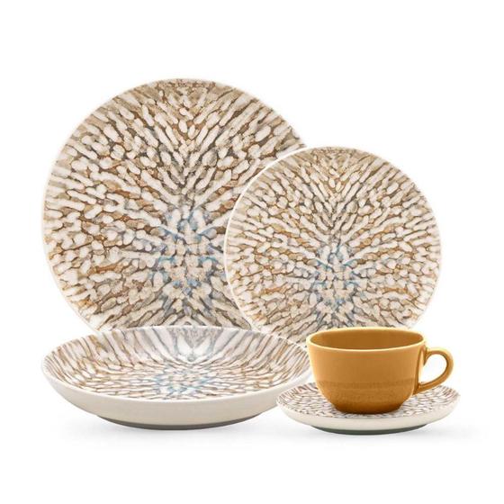 Imagem de Aparelho de Jantar e Chá 30 Peças Oxford Flat Leopardita