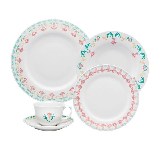 Imagem de Aparelho De Jantar E Chá 30 Peças Porcelana Flamingo Duquesa Oxford