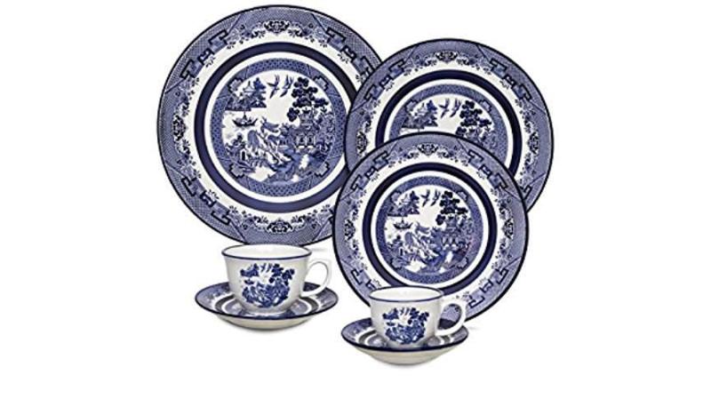 Imagem de Aparelho De Jantar E Chá Oxford Blue Willow 30Pc Sm30-9409