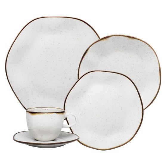 Imagem de Aparelho de Jantar e Chá Porcelana 20 Peças Ryo Maresia Oxford RX20-9515