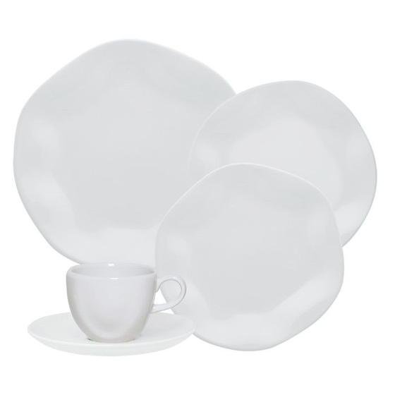 Imagem de Aparelho de Jantar e Chá Porcelana 20 Peças Ryo White Oxford RX20-9504