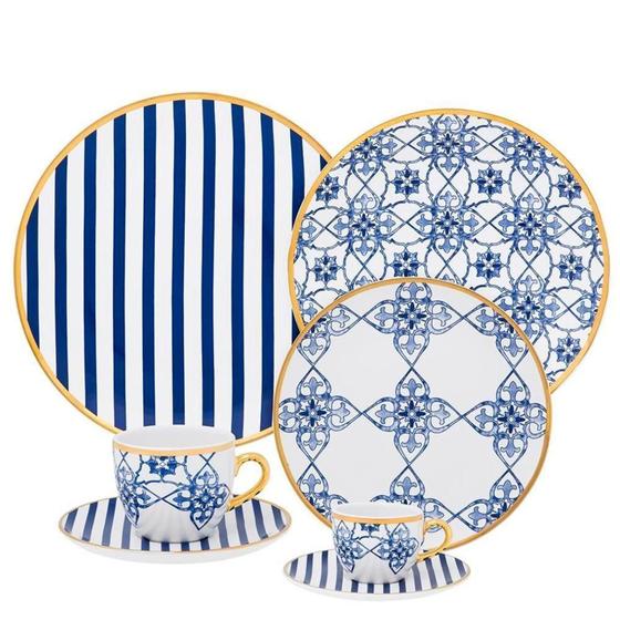 Imagem de Aparelho de Jantar Lusitana 42pç Porcelana Oxford