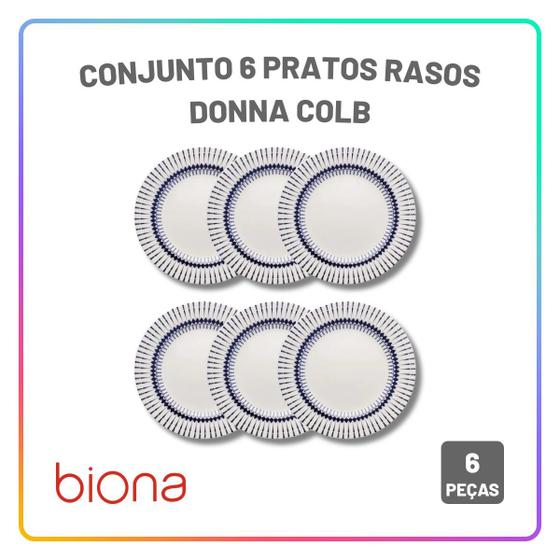 Imagem de Aparelho de Jantar Oxford Donna Colb Jogo de Pratos Rasos, Fundos e Sobremesa Cerâmica Opções de Kit